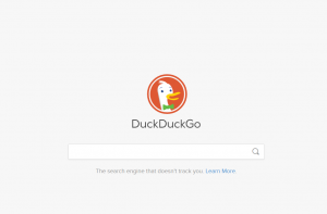 ตัวอย่าง Search Engine ชื่อ DuckDuckGo