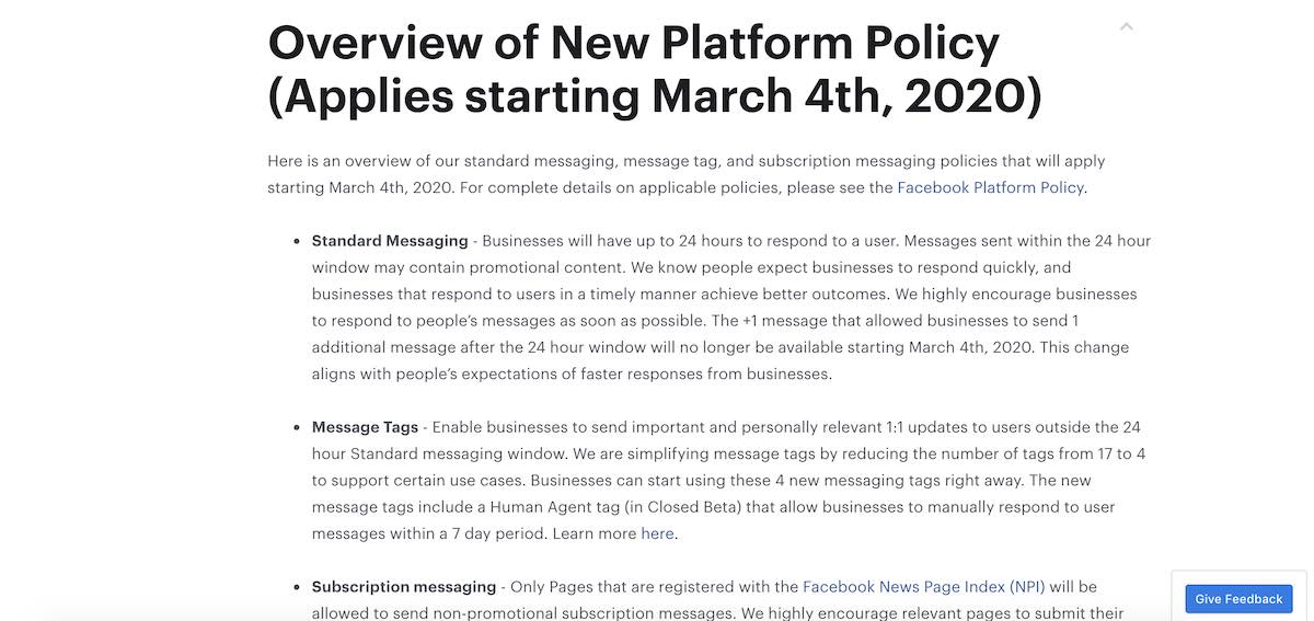 ประกาศ Facebook เปลี่ยน Policy 2020