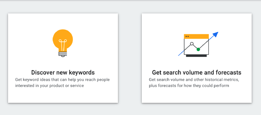 Google Keyword Planner Features