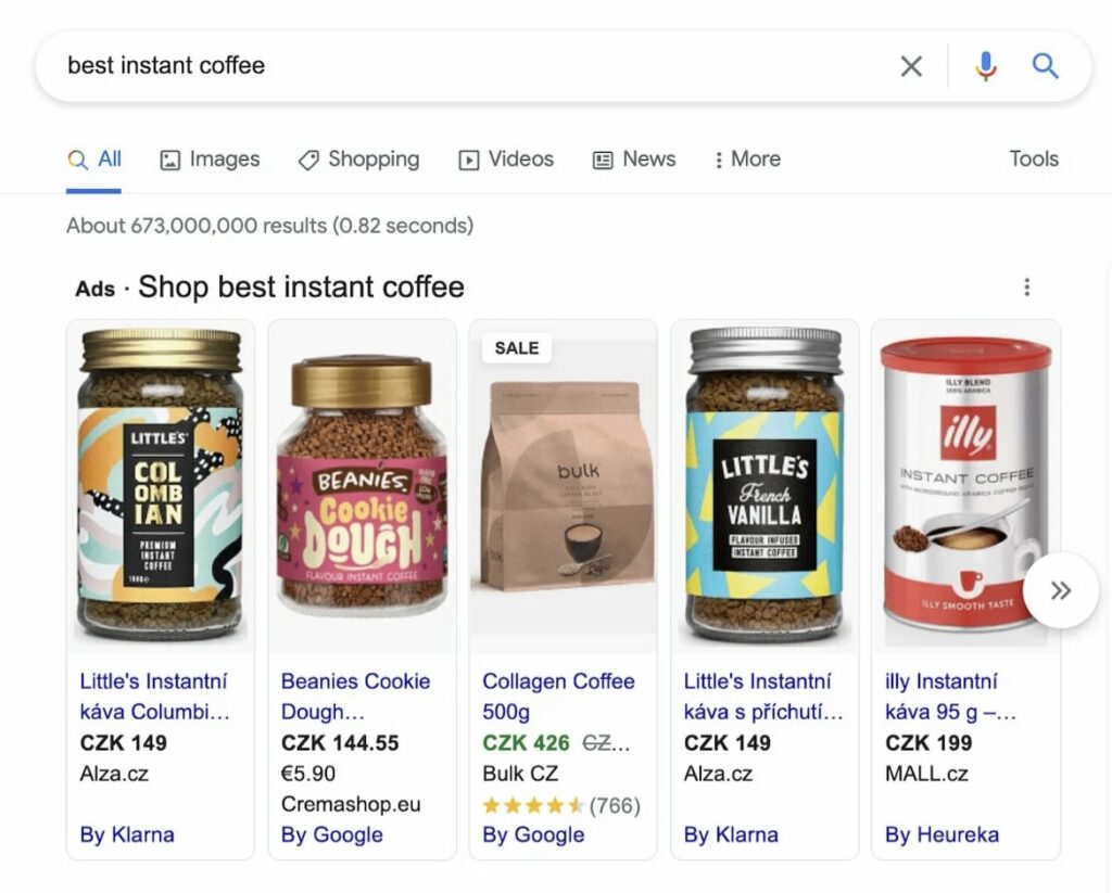 Google’s Product Ads Carousel