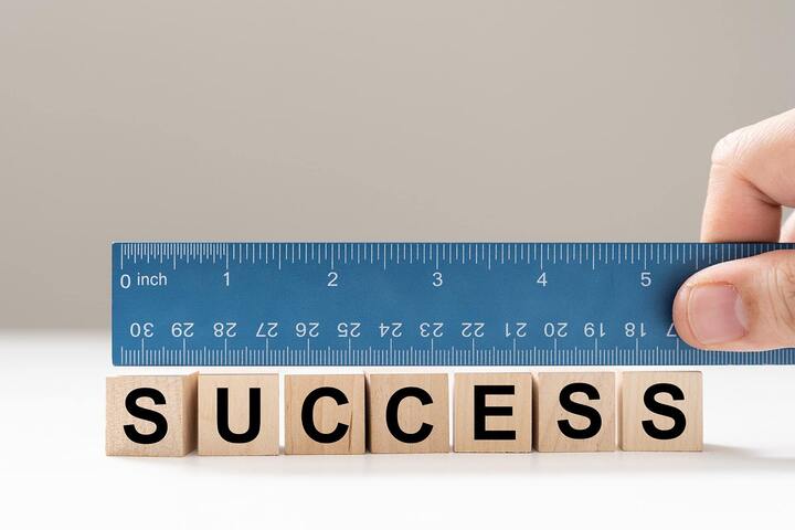 measure of success representing a review or asses